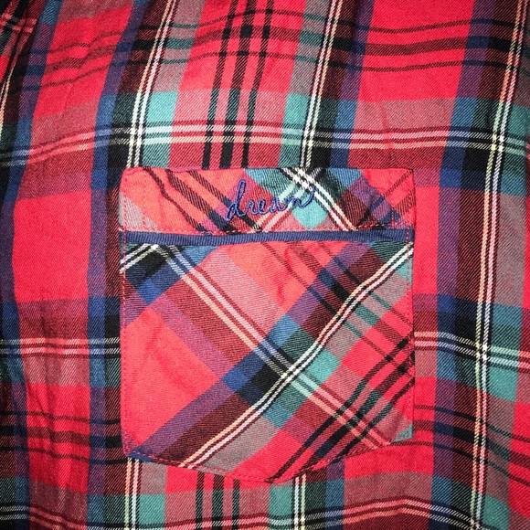 Victoria’s Secret L Plaid Button Down Top - Picture 2 of 7